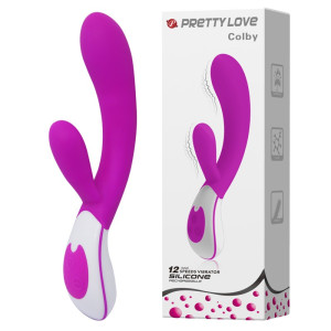 PRETTY LOVE - COLBY Wibrator z Króliczkiem Fioletowy