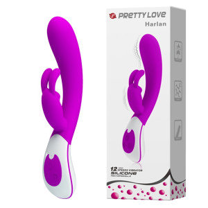 PRETTY LOVE - HARLAN Wibrator z Króliczkiem Fioletowy