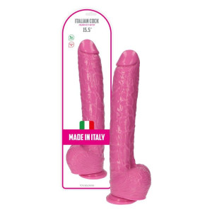 Toyz4Lovers Italian Cock 15.5'' Realistyczne długie dildo z jądrami, PVC Różowe