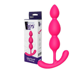 DREAM TOYS SILKY SMOOTH T-TEARDROP Dyskretny korek analny - wąski, Różowy