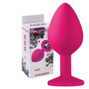 Lola Toys Anal Plug Emotions Cutie M Korek analny z diamencikiem, Silikonowy