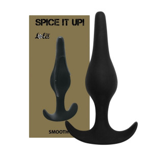 Lola Toys Spice it up - Dyskretny czarny korek analny, Silikonowy