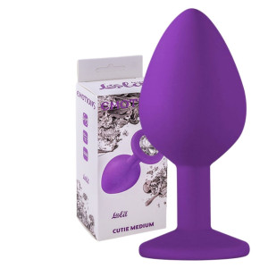 Lola Toys Anal Plug Emotions Cutie M Korek analny z diamencikiem, Silikonowy