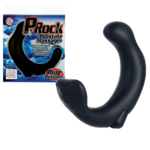 P-ROCK Masażer prostaty, Czarny Silikonowy