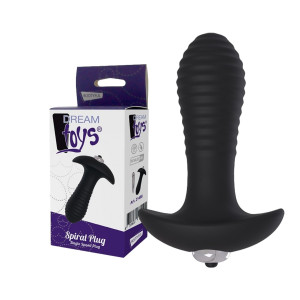 Dream Toys Dyskretny korek analny z wibracjami, Czarny Silikonowy