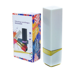 Wibrator łechtaczkowy Dyskretny Łechtaczki Kształcie Szminki Biały USB Boss Series