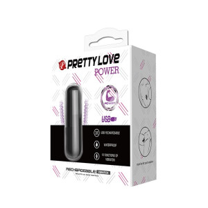 PRETTY LOVE  POWER Klasyczny Wibrator Czarny