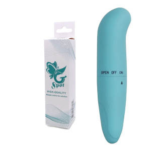 Wibrator punktu g Boss Series Mini spot - blue – stymulujący 12 cm, niebieski