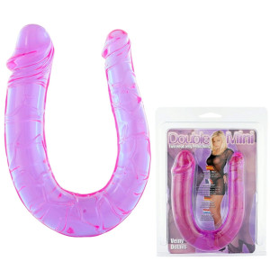 DOUBLE MINI DONG TWIN HEAD Dwustronne dildo - realistyczne