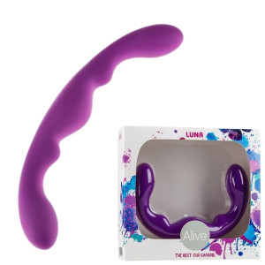 Alive - Luna Wygięte dildo do punktu G lub P, Fioletowe