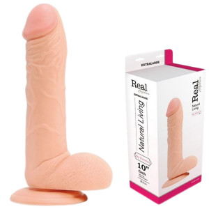 Toyz4Lovers  REAL RAPTURE 10" Realistyczne dildo z jądrami, Cieliste PVC