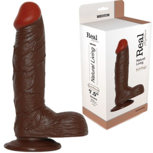 Toyz4Lovers  REAL RAPTURE 7.5" Realistyczne dildo z jądrami - afrykańskie, PVC
