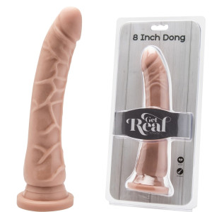 ToyJoy COCK 8' Realistyczne żylaste dildo - profilowane, PVC Cieliste