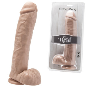 ToyJoy Get Real 28 cm Realistyczne grube duże dildo cieliste z przyssawką