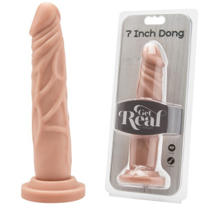 ToyJoy COCK 7' Żylaste dildo - realistyczne, PVC Cieliste