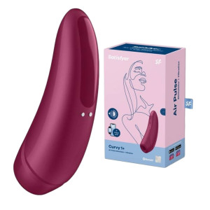 Satisfyer Curvy 1+ Stymulator Ciśnieniowy z wibracjami Bordowy