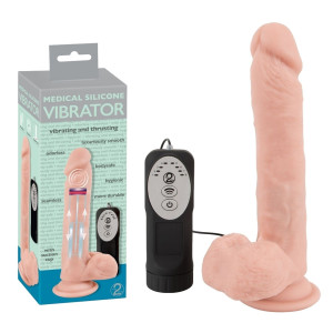 Wibrator posuwisty realistyczny z przyssawką Medical silicone posuwisty vib You2Toys
