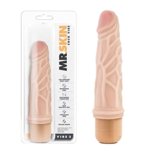 Blush MR. SKIN COCK VIBE 3 Wibrator Realistyczny - Mini, Cielisty