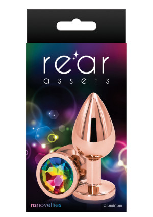 NS Novelties Rear Assets Rose Gold M Korek analny z diamencikiem