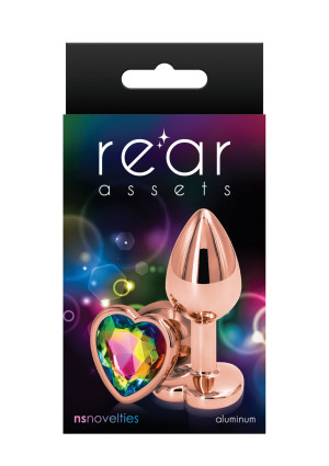 NS Novelties Rear Assets Rose Gold Heart S Elegancki korek analny z diamencikiem