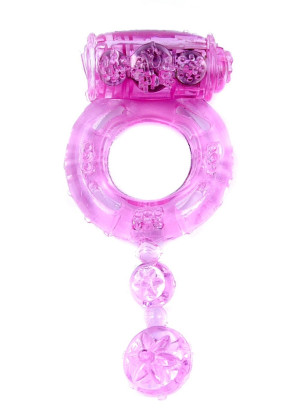 Boss Series Vibrating CockRing Pink - Pierścień erekcyjny z wibracjami, Różowy