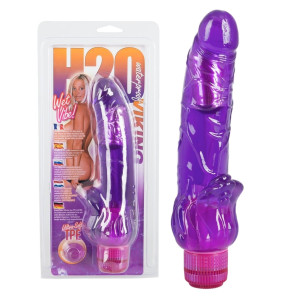 Fioletowy wibrator dopochwowy H2O Viking Wet Vibe tpe 23 cm wodoodporny Seven Creations