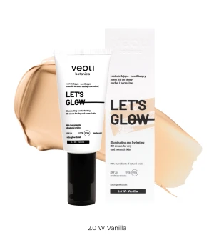 Rozświetlająco-nawilżający krem BB do skóry suchej i normalnej 2.0 W Vanilla LET'S GLOW