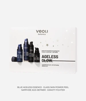 Zestaw do kompleksowej pielęgnacji twarzy w nurcie pro- i anti-aging AGELESS GLOW