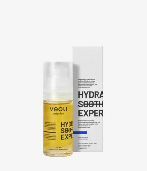 Nawadniająco-łagodzące multi-molekularne serum do twarzy z kompleksem kwasów hialuronowych 15%, glukonolaktonem 1% i trokserutyną 1% HYDRA SOOTHING E
