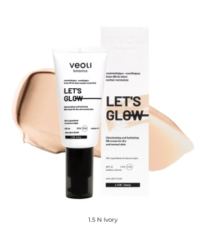 Rozświetlająco-nawilżający krem BB do skóry suchej i normalnej 1.5 N Ivory LET'S GLOW