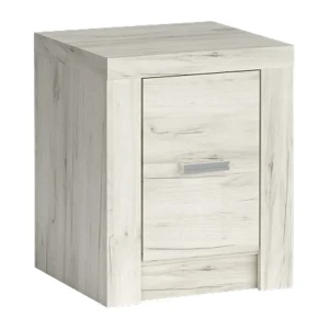 Stolik nocny Monteri 45 cm Kraft Biały