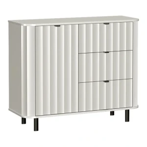 Komoda Belvero 111 cm Biel Alpejska