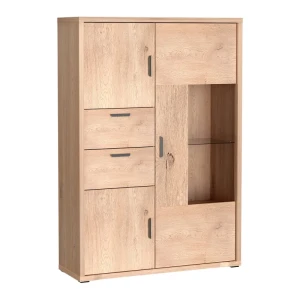 Witryna Selmo 116 cm Dąb Cremona