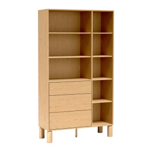 Regał Orvico 110 cm dąb bookmatch