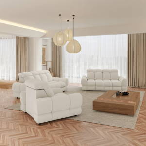 Wygodna biała Sofa Tollo S2