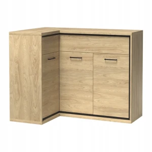 Komoda narożna Savena 128 cm Dąb Hikora - Strona prawa