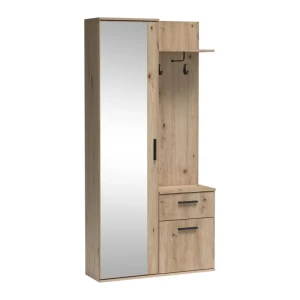 Garderoba z lustrem Nova 97 cm Dąb Artisan