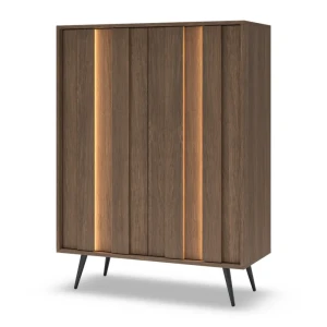 Wysoka komoda Novo 2D 125 cm Dąb Dunin