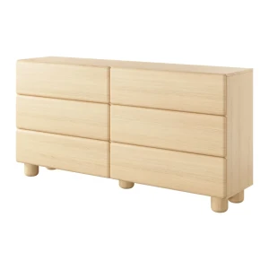Komoda Bumi 6S 160 cm Dąb Vicenza