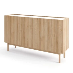 Komoda Onyx 144x83 cm Dąb Riviera + Marmur Bianco