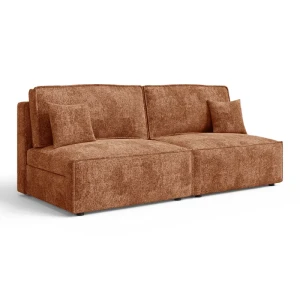 Komfortowa sofa ARON S MINI do salonu | Rozkładana | Tkanina Bella 40