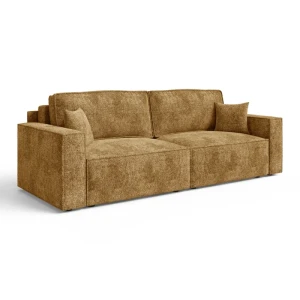 Komfortowy ARON S CORNER sofa-narożnik | Rozkładany | Tkanina Bella 45
