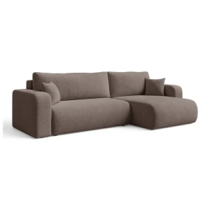 Elegancki narożnik LARGO XL z pojemnikiem | Uniwersalny | Tkanina Quelle 25