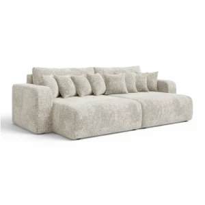 Bigsofa FIORO S z poduszkami do nowoczesnego salonu | Tkanina Bella 05