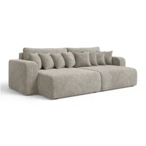 Komfortowa sofa FIORO S z zestawem poduszek do salonu | Tkanina Coral 50