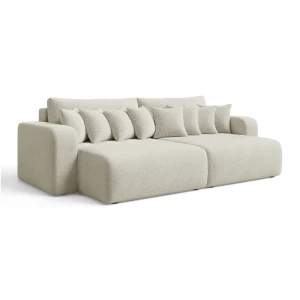 Komfortowa sofa FIORO S z zestawem poduszek do salonu | Tkanina Quelle 03