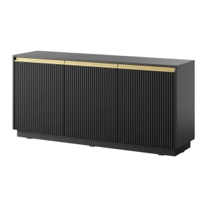 Komoda Gold 154 cm Czarna