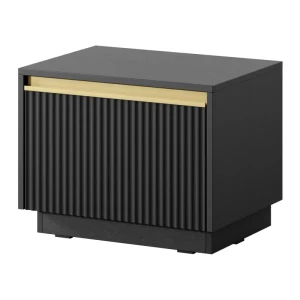 Stolik nocny Gold 54 cm Czarny