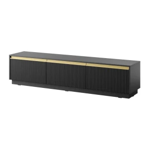 Szafka RTV Gold 182 cm Czarna