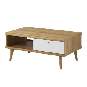 Stolik kawowy Optimo 107 cm Dąb Riviera + Biały